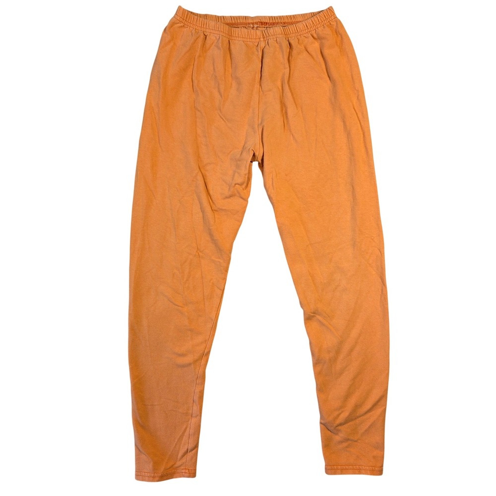 Vintage Pro‎ Spirit Orange Leggings Womens Elastic Waist 90s Athleisure Retro